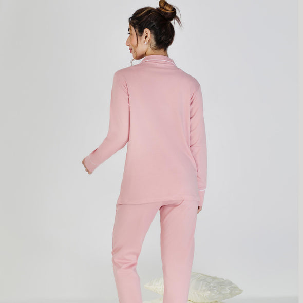 Pink - Button Down Nightsuit