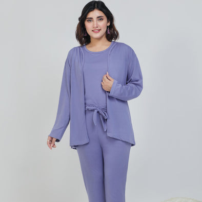 Sky Blue - 3 Piece Nightwear PJ’s