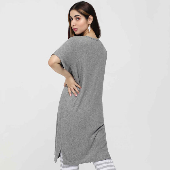 Grey Long Tee-Shirt